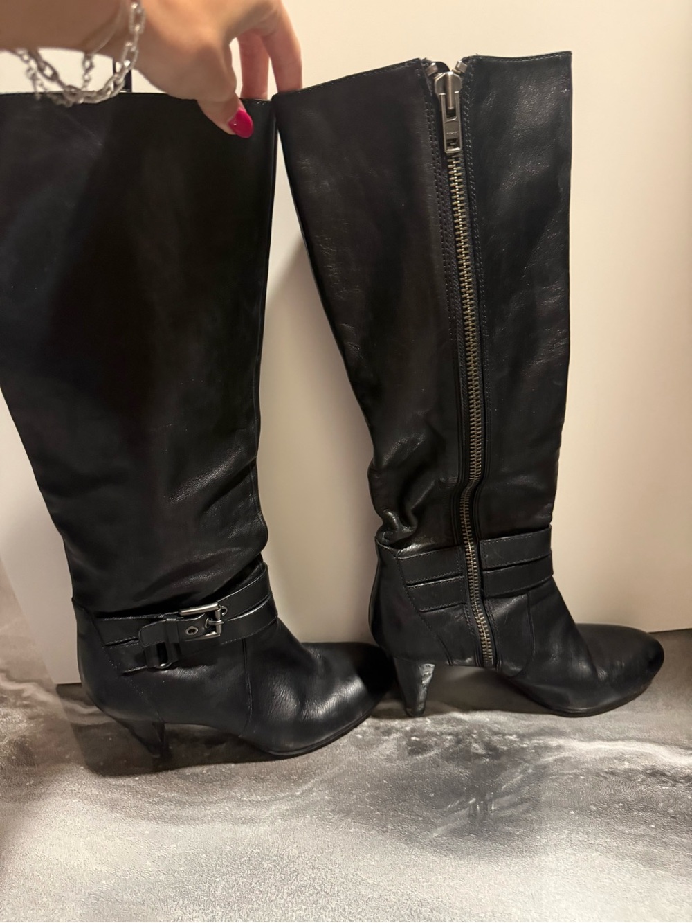 Vintage coach healed leather boots